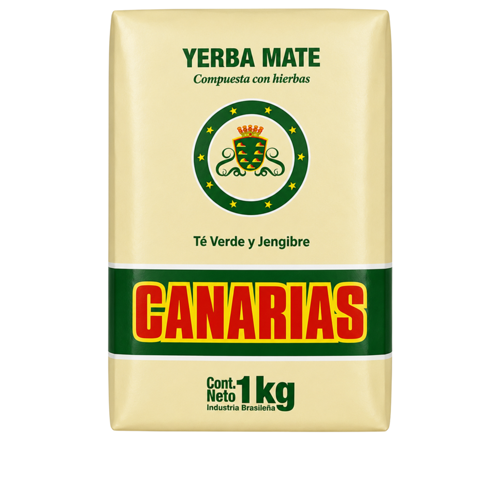 Canarias Te Verde y Jengibre Yerba Mate 1 kg