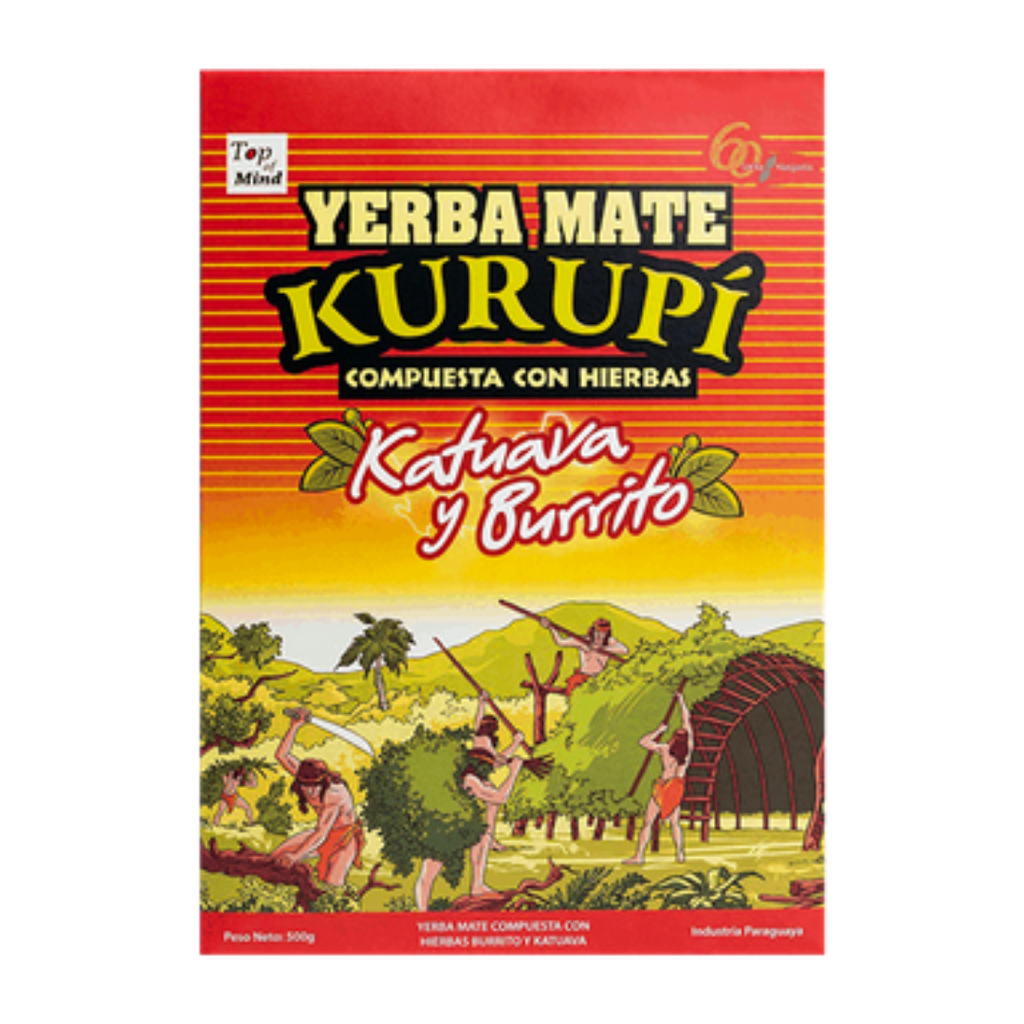 Kurupi Yerba Mate Katuava y Burrito 500 Grs