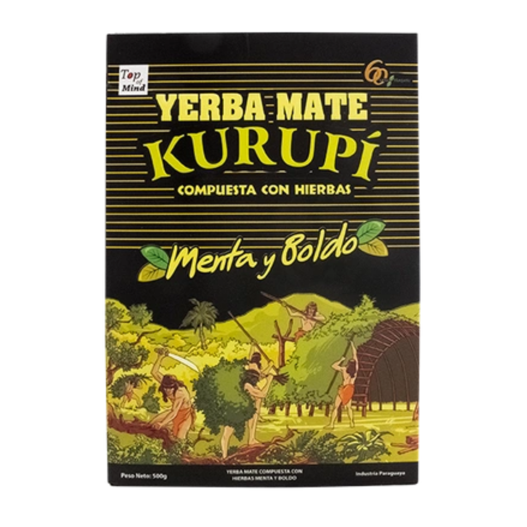 Kurupi Yerba Mate con Menta y Boldo 500 Grs