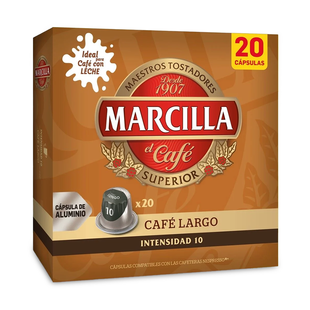 Marcilla Nespresso Compatible Largo 20 Uds