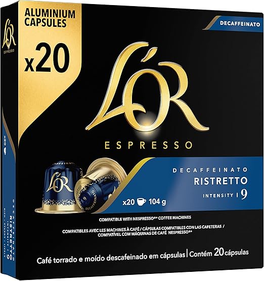 L'Or Espresso Ristretto Descafeinado 20 Cápsulas Compatibles