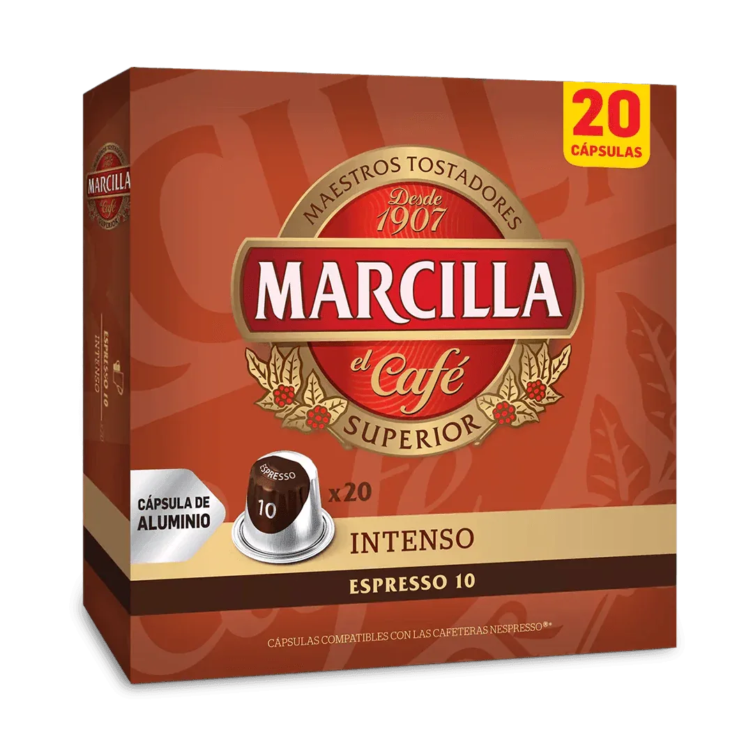 Marcilla Nespresso Compatible Intenso 20 Uds