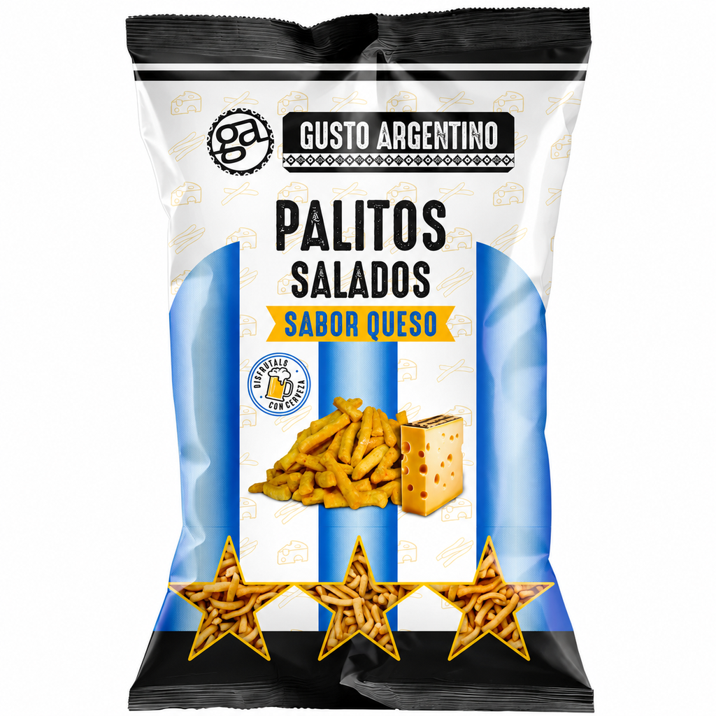 Palitos Salados Sabor Queso Gusto Argentino 140 Grs