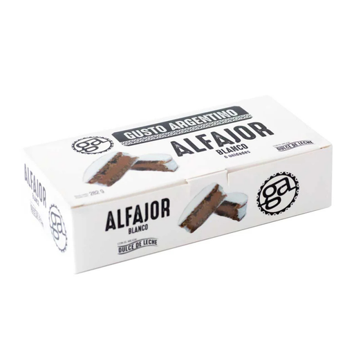[3383678000495] Alfajor Gusto Argentino Blanco - 6 Uds