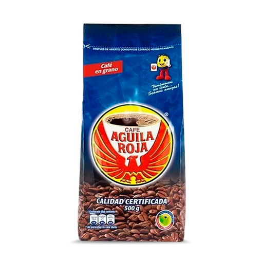 [7702040184100] Café Aguila Roja Granos 500 grs