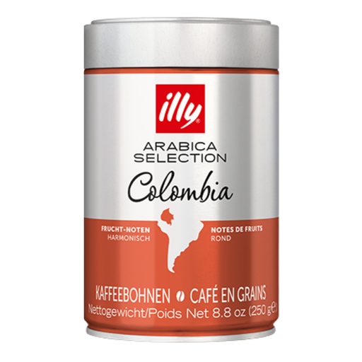 [8003753104904] Illy Arábica Selection Colombia café en granos lata 250 g
