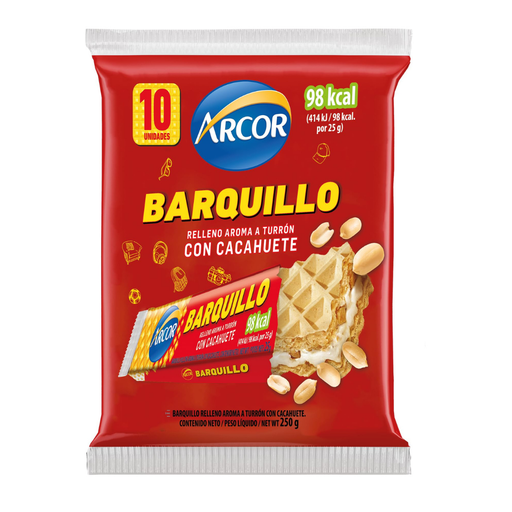 [7790580401504] Turron de Mani Arcor x 10 Unidades