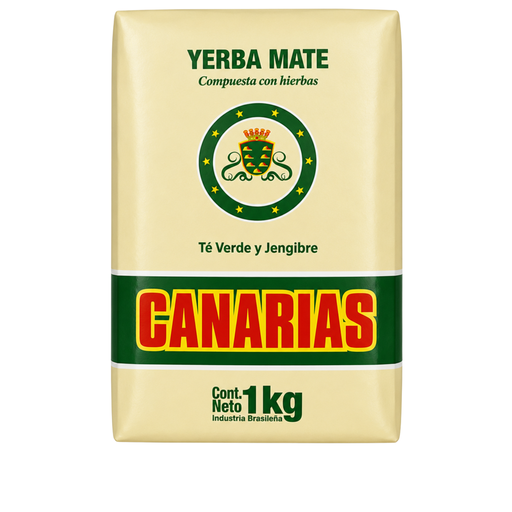 [7730241009106] Canarias Te Verde y Jengibre Yerba Mate 1 kg
