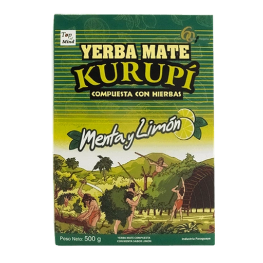 [7840127001848] Kurupi Yerba Mate con Menta y Limon 500 Grs