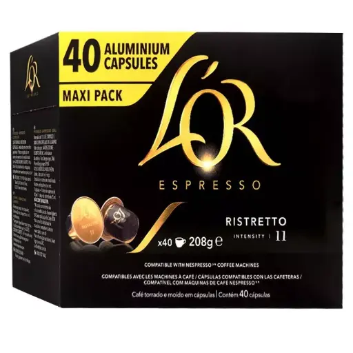 [8711000390214] L'OR Espresso Café Cápsulas Ristretto  40 Uds