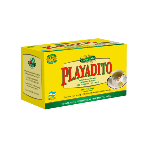 [7793704000058] Playadito Mate Cocido 20 Saquitos