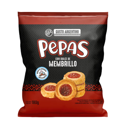 [3383678001461] Gusto Argentino Pepas de Membrillo 180 Grs