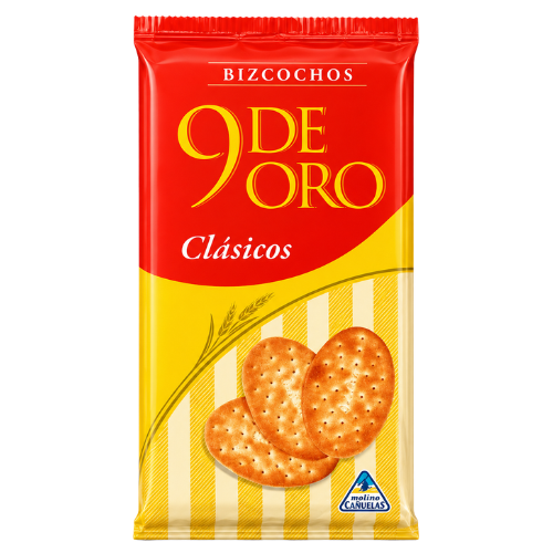 [7792200000159] 9 de Oro Bizcochos Clasico 200 Grs