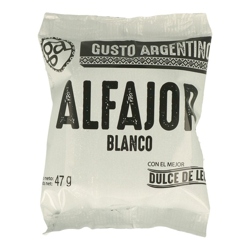 [3383678000471] Alfajor Gusto Argentino Blanco - 1 Ud