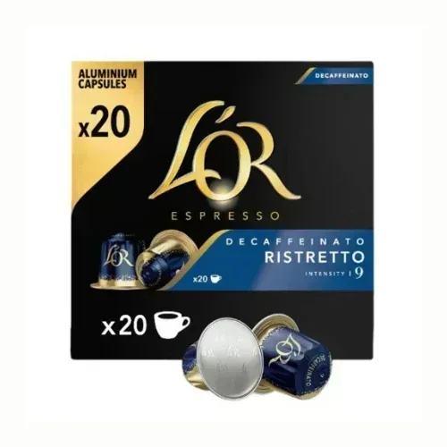 [8711000357453] L'OR Nespresso Compatible Ristretto Descafeinado 20 Uds