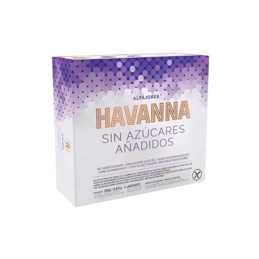 [7791875102168] Havanna 4 Alfajores SIN Azucar Añadido