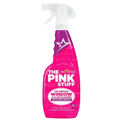 [5060033820759] Pink Stuff Limpiacristales 750 ml, Botella con cabezal rociable